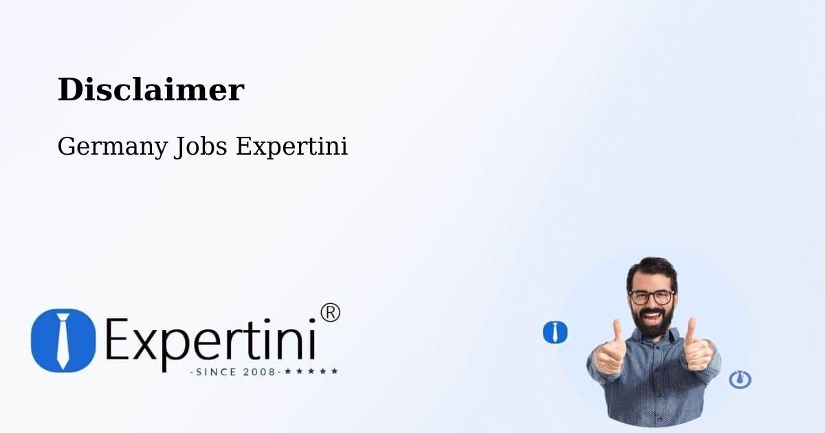 Disclaimer – Dresden - Germany Jobs Expertini